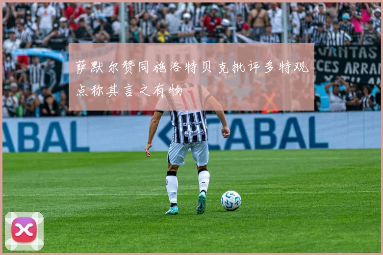 萨默尔赞同施洛特贝克批评多特观点称其言之有物
